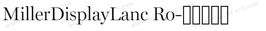 MillerDisplayLanc Ro字体转换
